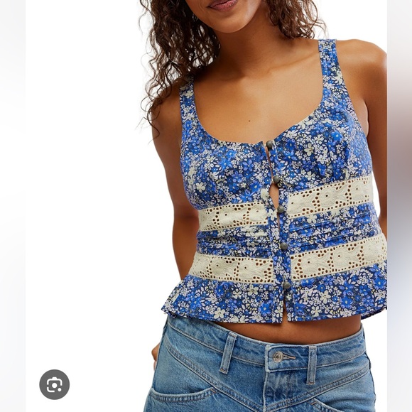 Free People Tops - free people Kiana Lace Printed Top